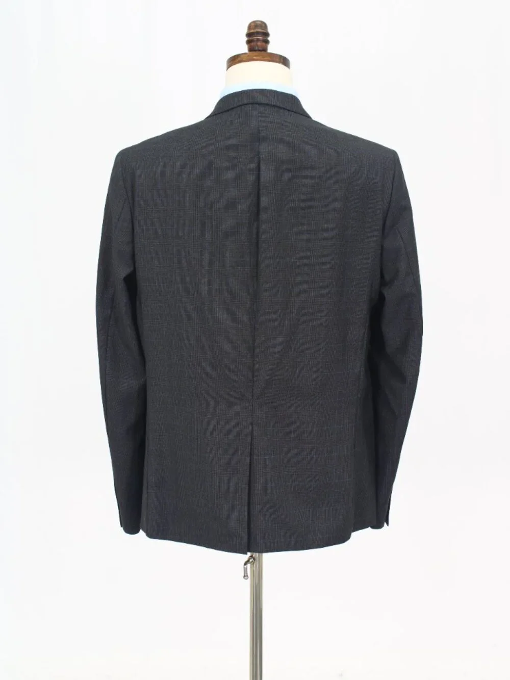 Barneys New York 44R 39x31 Gray Full Suit 2-Button Check R950